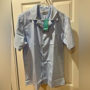 VATPAVE Mens Casual Short Sleeve Button Down Summer shirt size Medium